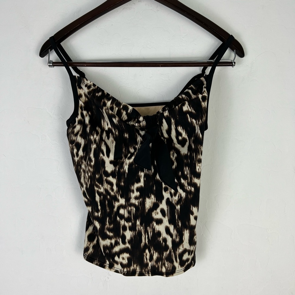 Marigo Swim Top cheetah print Size 8 bathing suit swimwear top